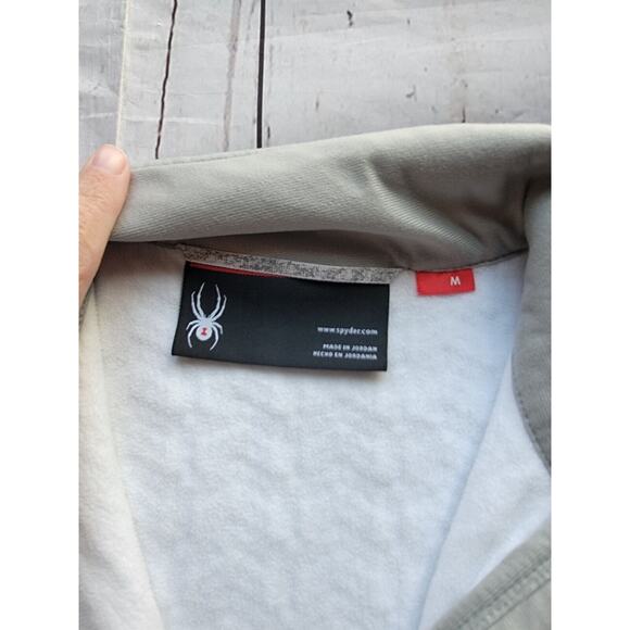 Spyder Stryke Crisp White Women's Major Cable Fleece Jacket Size M Zipper Pocket - Picture 5 of 9